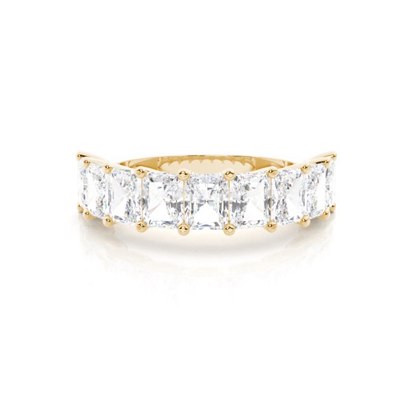 Halb Eternity Diamant Ring in einer Krappenfassung