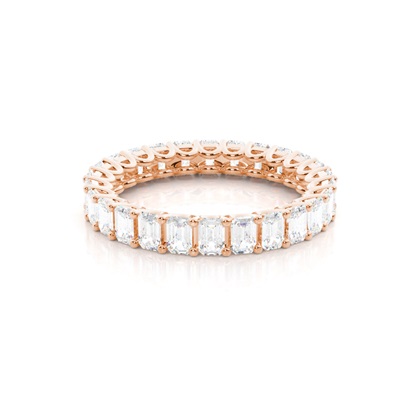 Rose Gold Full Eternity Diamond Rings