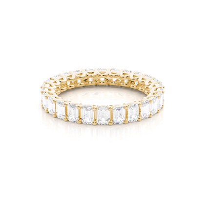 Yellow Gold Eternity Diamond Rings