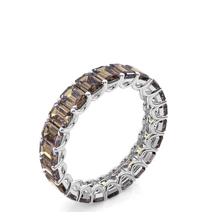 Emerald Anniversary Diamond Rings