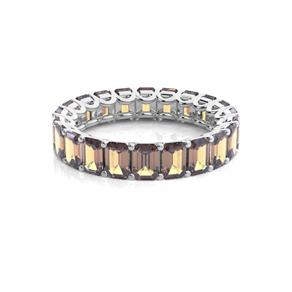 Emerald Anniversary Diamond Rings