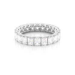 4 Prong Setting Full Eternity Diamond Ring