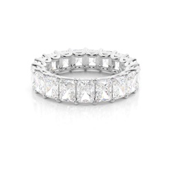 4 Prong Setting Full Eternity Diamond Ring