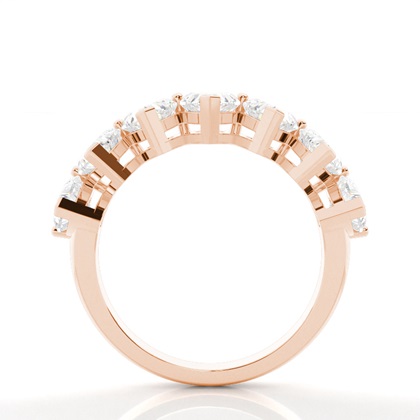 Rose Gold Diamond Anniversary Rings