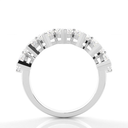 Halb Eternity Diamant Ring in einer Krappenfassung