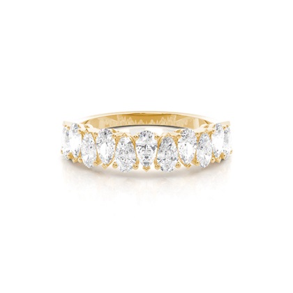 Yellow Gold Anniversary Diamond Rings
