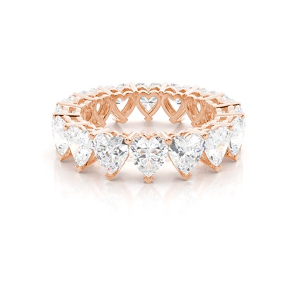 Rose Gold Full Eternity Diamond Rings