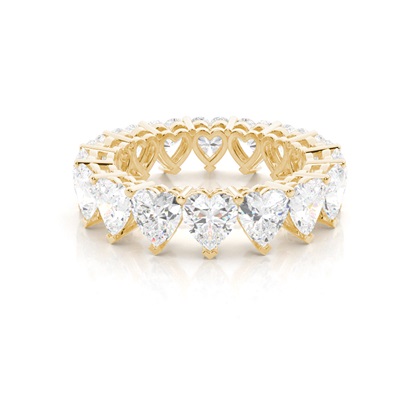 Yellow Gold Eternity Diamond Rings