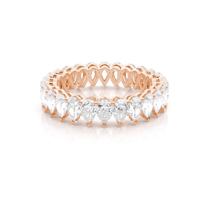 Rose Gold Full Eternity Diamond Rings