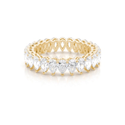 Yellow Gold Eternity Diamond Rings