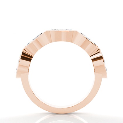 Rose Gold 5 Stone Diamond Rings