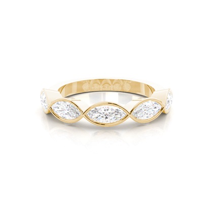 Yellow Gold 5 Stone Diamond Rings