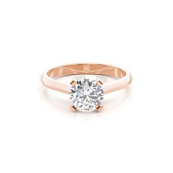 Diamantenring in einer Krappenfassung