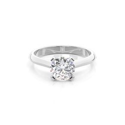 Diamantenring in einer Krappenfassung