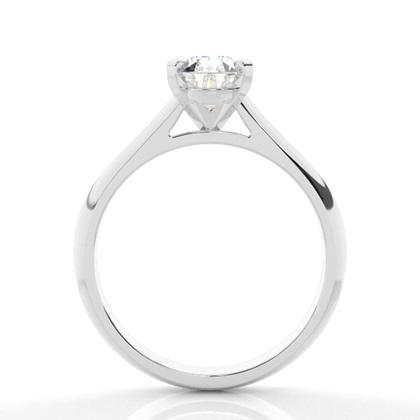Pear Solitaire Diamond Rings