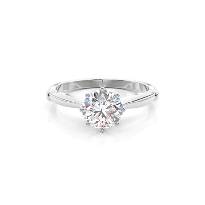Platinum Solitaire Diamond Engagement Rings