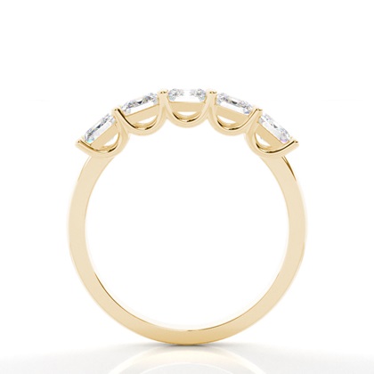 Yellow Gold 5 Stone Diamond Rings