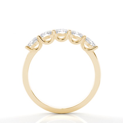 Yellow Gold 5 Stone Diamond Rings