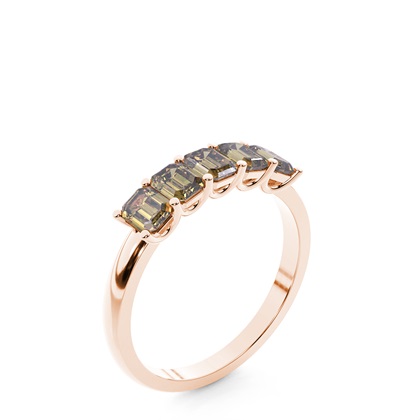 Rose Gold 5 Stone Diamond Rings