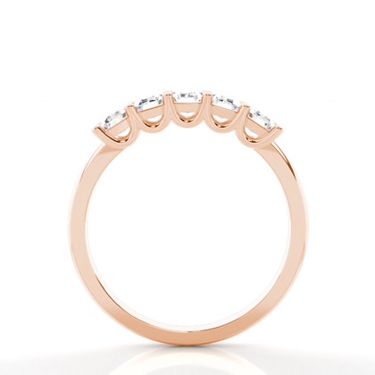Rose Gold 5 Stone Diamond Rings