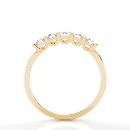 Yellow Gold 5 Stone Diamond Rings