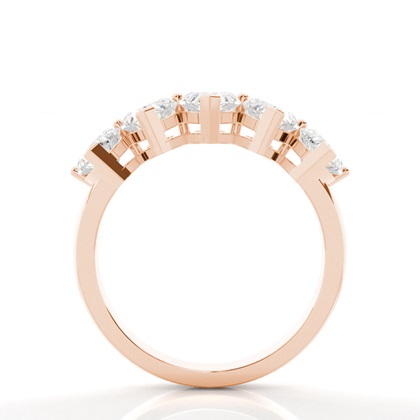 Rose Gold 5 Stone Diamond Rings