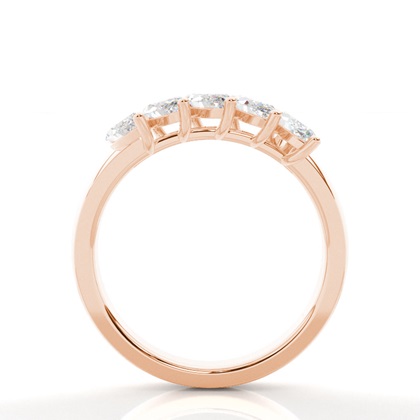 Marquise Rose Gold 5 Stone Diamond Rings