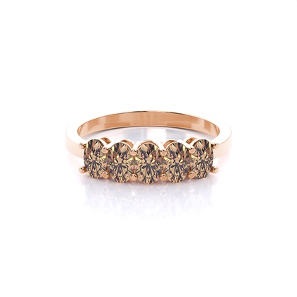 Oval Champagne Diamond Rings