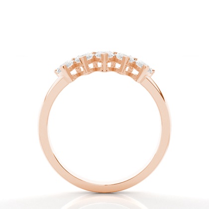 Pear Rose Gold Anniversary Diamond Rings