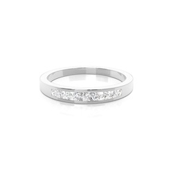 Channel Set Half Eternity Diamond Ring