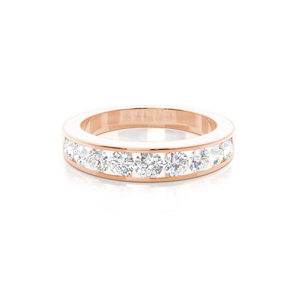 Channel Set Half Eternity Diamond Ring