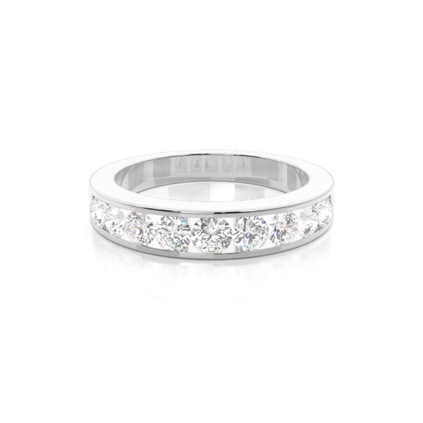 Channel Set Half Eternity Diamond Ring
