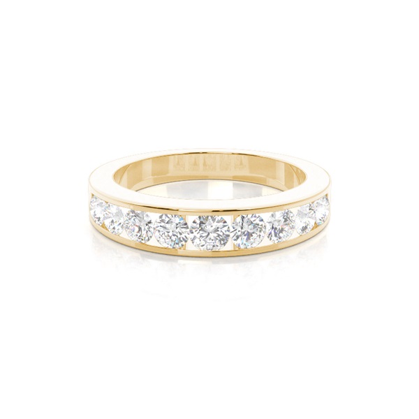Channel Set Half Eternity Diamond Ring
