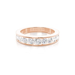 Channel Set Half Eternity Diamond Ring