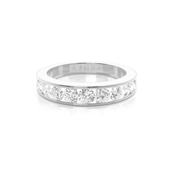 Channel Set Half Eternity Diamond Ring