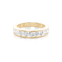 Channel Set Half Eternity Diamond Ring