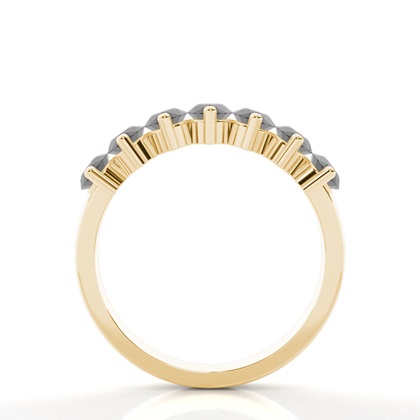 Halber Eternity-Ring mit schwarzen Diamanten