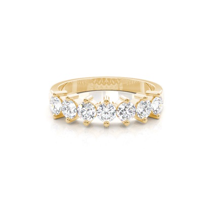 Yellow Gold Eternity Diamond Rings