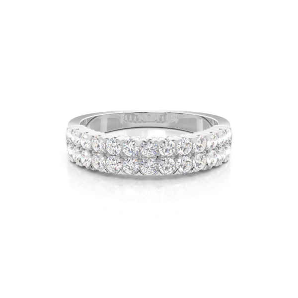 Prong Set Half Eternity Diamond Ring