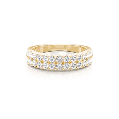 Yellow Gold Eternity Diamond Rings
