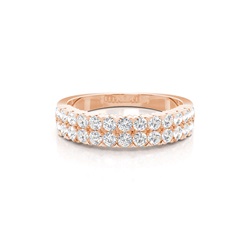 Prong Set Half Eternity Diamond Ring