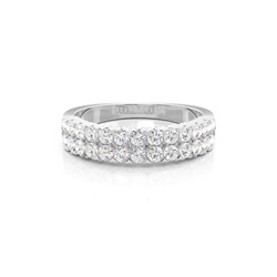 Halbe Ewigkeit Diamantring mit Krappenbesatz