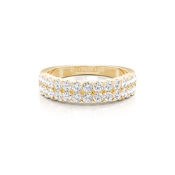 Prong Set Half Eternity Diamond Ring