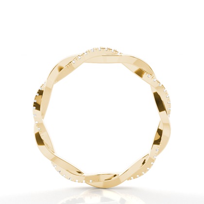 Yellow Gold Full Eternity Diamond Rings