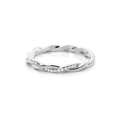 Pave Setting Full Eternity Diamond Ring
