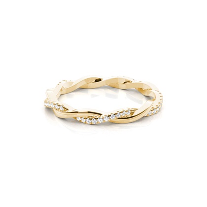 Yellow Gold Full Eternity Diamond Rings
