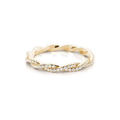 Full Eternity Yellow Gold Diamond Rings