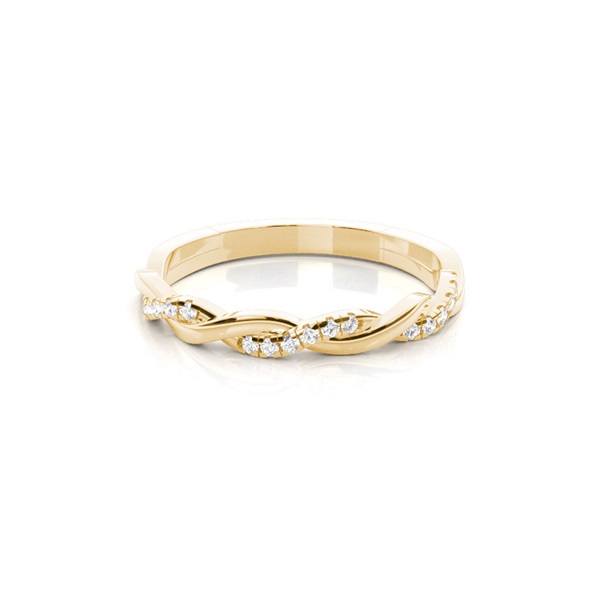 Prong Setting Half Eternity Round Diamond Ring