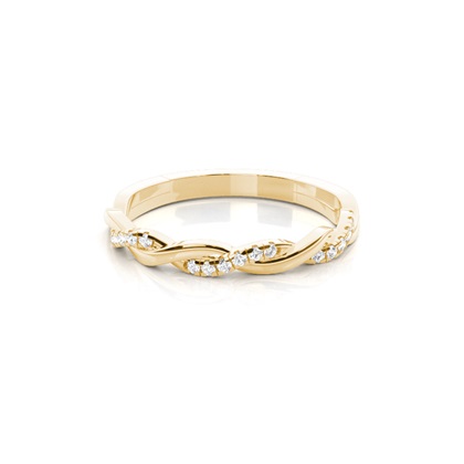 Yellow Gold Anniversary Diamond Rings