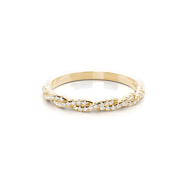 Prong Setting Half Eternity Round Diamond Ring